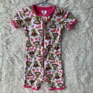 Children’s Place Summer Zip-Up Monkey Pajamas